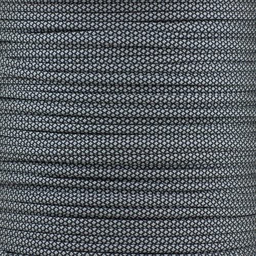 10' Silver Black Diamond Paracord