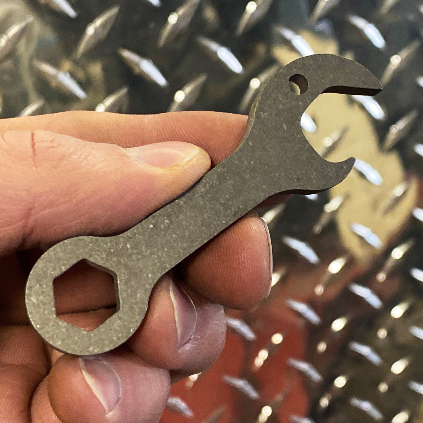 Titanium Bottle-Opener 10 mm Wrench Multi-Tool Keychain | Fathers Day Special